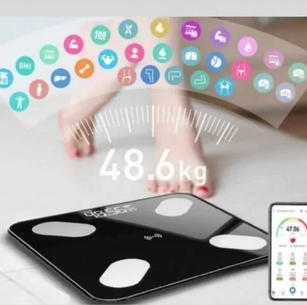 Bascula Inteligente Pesa Bluetooth Vidrio Templado Digital App